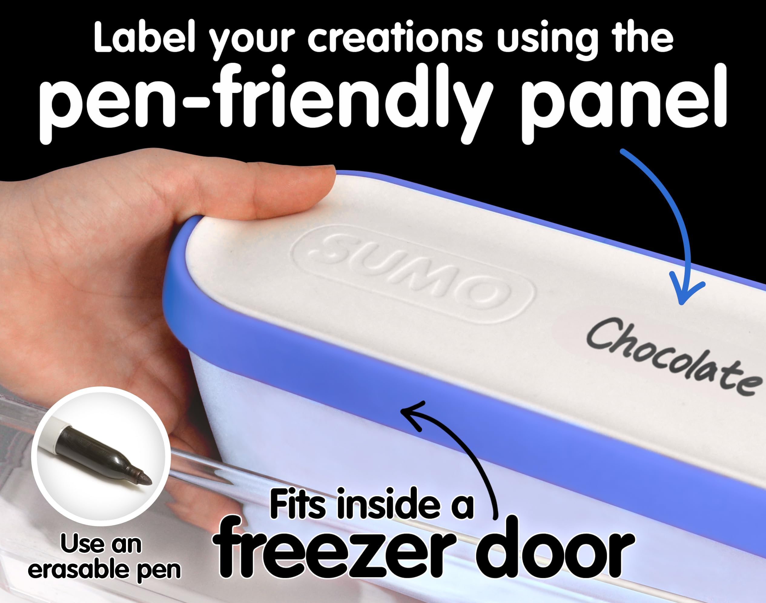 SUMO Ice Cream Containers - Keep Ice Cream Firm! -4