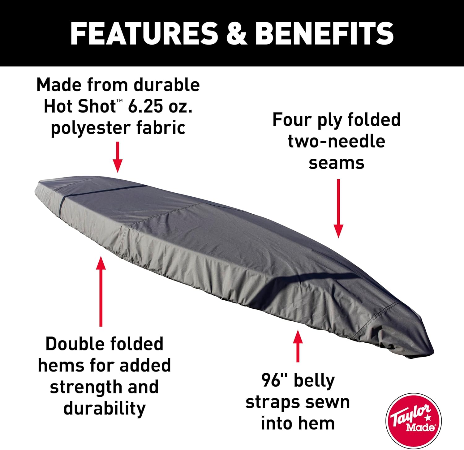 Taylor Made® Sunfish Hull Cover, Grey