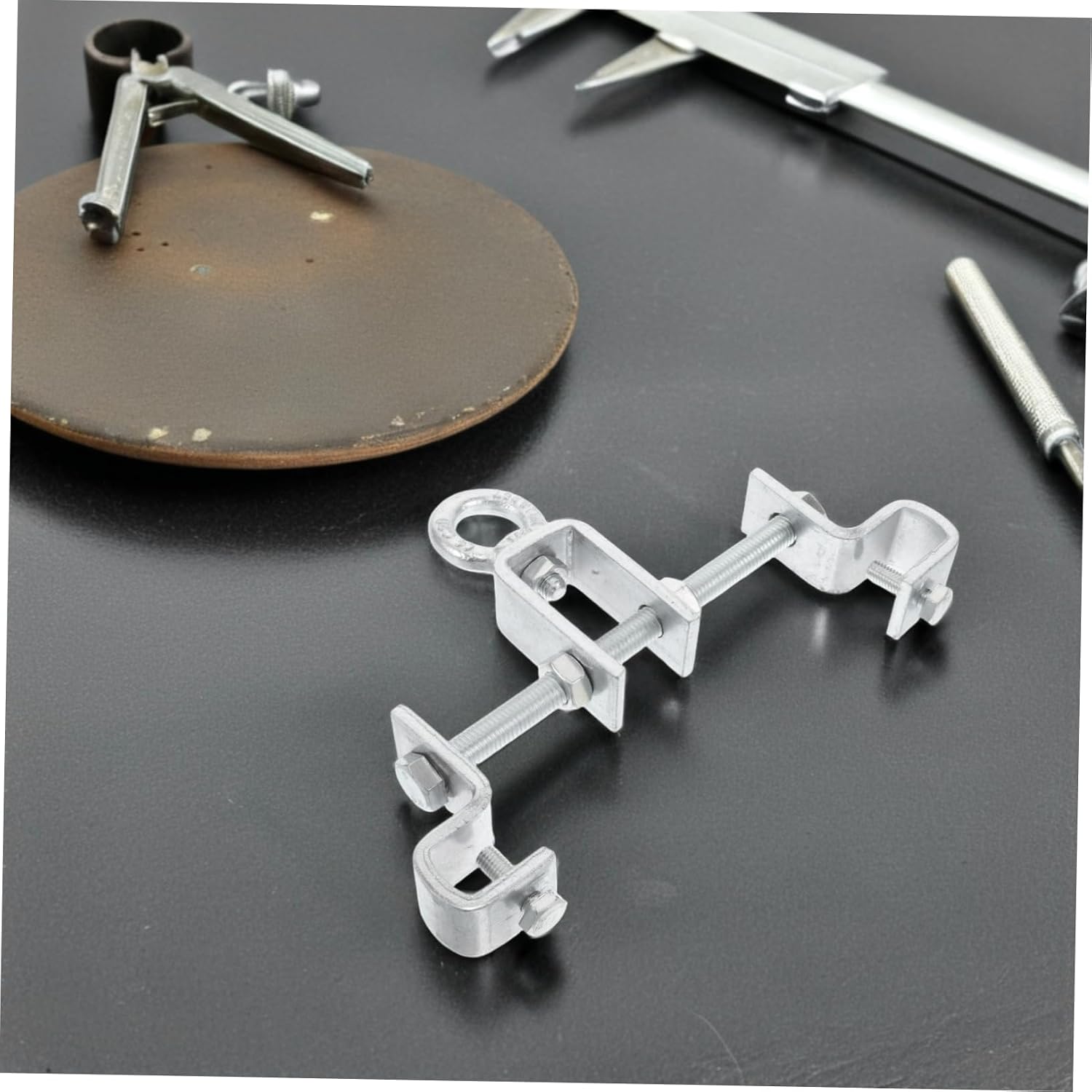 WOONEKY 2pcs Adjustable Heavy-Duty Ceiling Hook Bracket for Mounting Versatile Bag Hanger for Boxing Bags Hammocks and More Quick Installation Construction