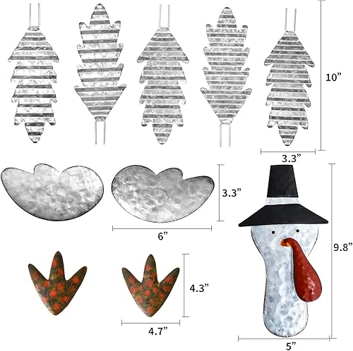 Miniatura 3 de ALLADINBOX Kit de fabricación de pavo de calabaza de Acción de Gracias, kit de decoración de pavo, decoración de otoño y cosecha para Acción de