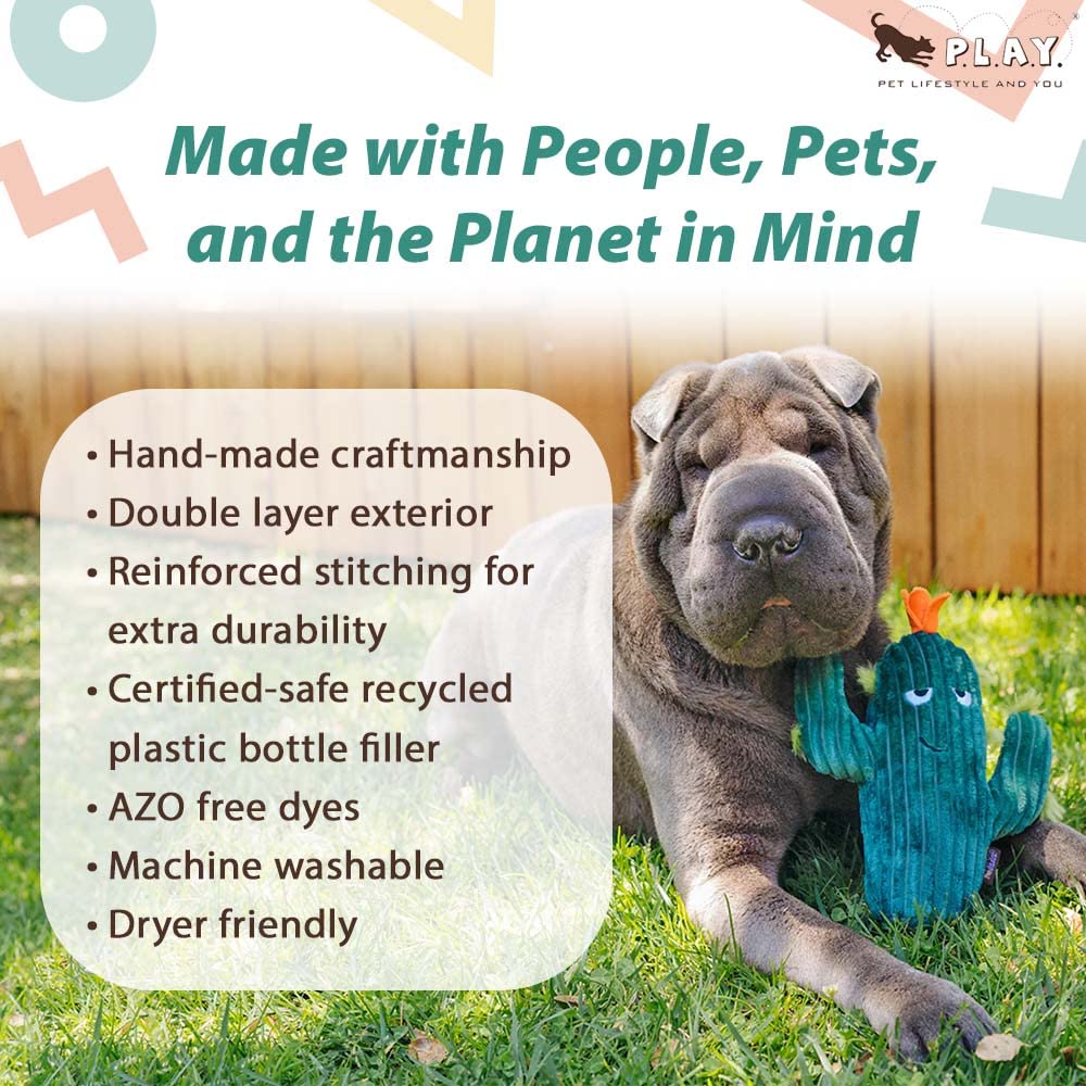 P.L.A.Y. Blooming Buddies Aloe-ve You Plant Dog Toy