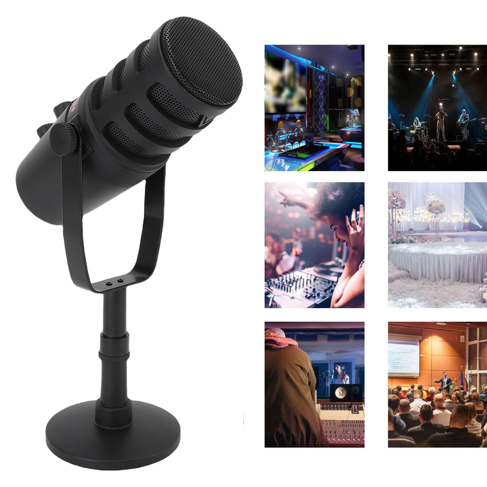 Mikrofon Kondensator USB Wysoka czułość PC PC MIC do Gier Podcast Streaming Podcast na żywo stabilność Komputera Stacjonarnego