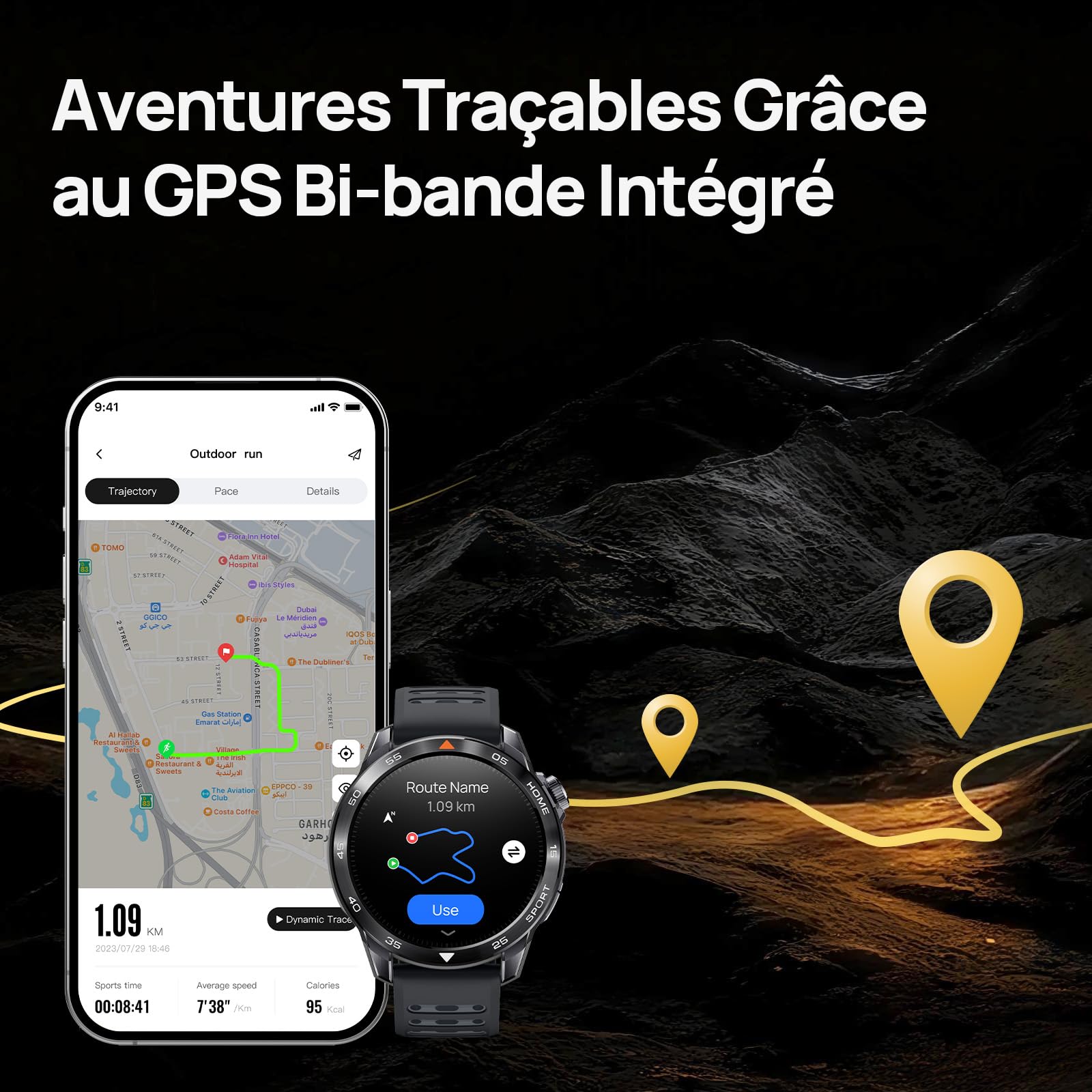 Mibro GS Pro2 Montre Connectée Homme, GPS, 20J, Spécialisé Padel&Running | 1,43"AMOLED, Étanche 5ATM, 150 Modes Sportifs, Appel Bluetooth, Suivi du Fréquence Cardiaque, Android & iPhone (Gris Foncé)