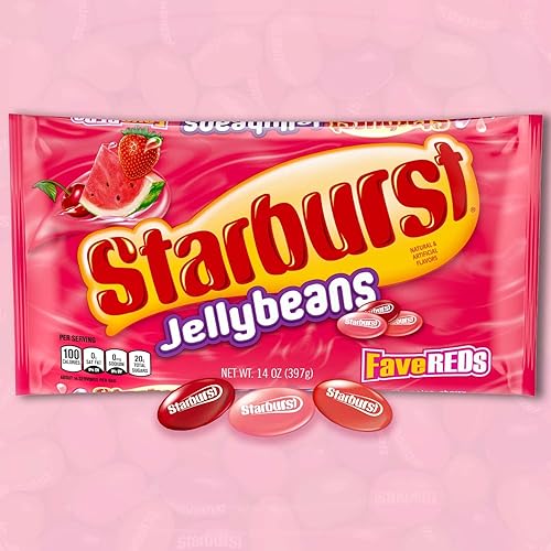 Miniatura 4 de STARBURST FaveREDs - Golosinas de gomita para Pascua, sabor a frutas rojas, 14 onzas