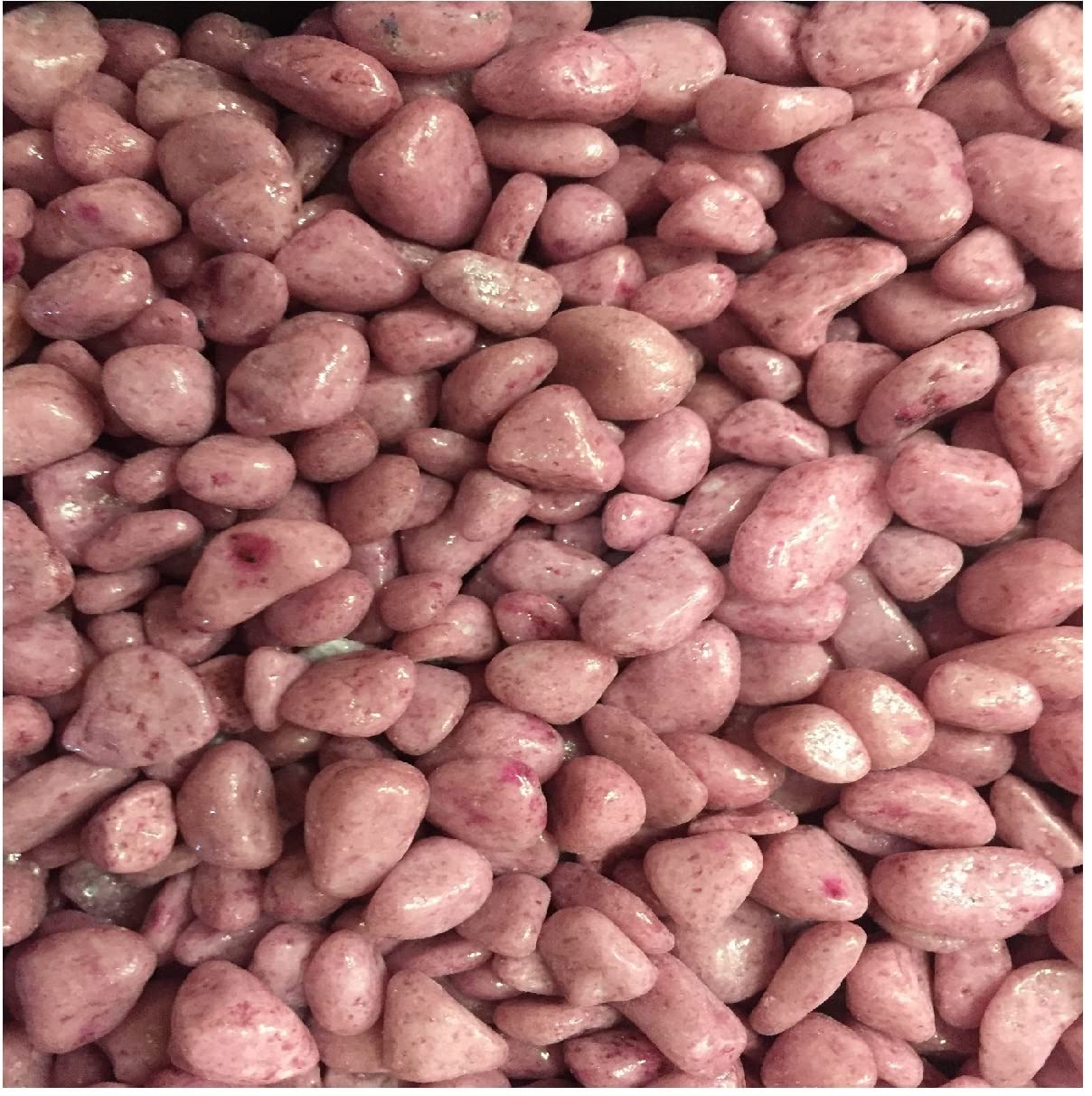 YUSEE Fish Tank Aquarium Gravel Substrate Coloured, Mixed and Natural Aquatic Decorative Small Stones Pebbles Ideal for Plants (2KG, Lilac)