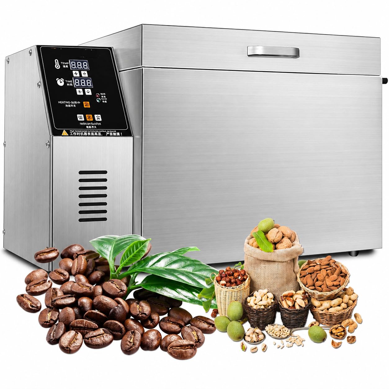 DUXMM Commercial Coffee Bean and Chestnut Roaster with Rotating Drum Type5