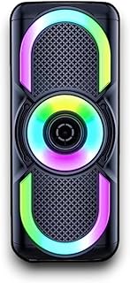 مكبر صوت بلوتوث بتقنية ار جي بي للألعاب محمول ولاسلكي مع دعم USB وشريحة Micro SD راديو اف ام وAUX بجودة صوت عالية وطاقة قوية وإضاءة ديناميكية مدمجة (jl-4422)