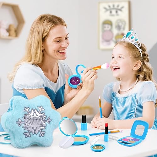 Miniatura 7 de Kit de maquillaje de simulación para niños pequeños de 3 a 5 años, juego de maquillaje para niñas de 3 a 4 a 6 años, juguetes de maquillaje falsos