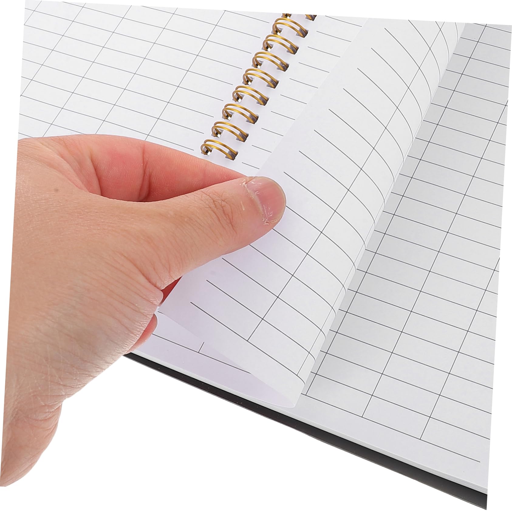 jojofuny 2pezzi Quaderno Contabilità Carta Quadretti Copertina Resistente Carta Da Lettere Design Portatile Per Uso Aziendale e Personale Layout Organizzato Per Monitoraggio Delle Spese