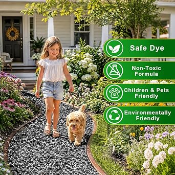 Mulch Dye Black 500ML Concentrate, Mulch Paint Concentrat for Landscaping - Rubber, Pine Straw, Wood Chips & More - Used with Pump Sprayer, Long-Lasting & Ready-to-Use (800 Sq Ft)