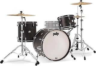 Concept Classic 3-Piece Shell Pack w/22" Kick Drum, Ebony with Ebony Hoops