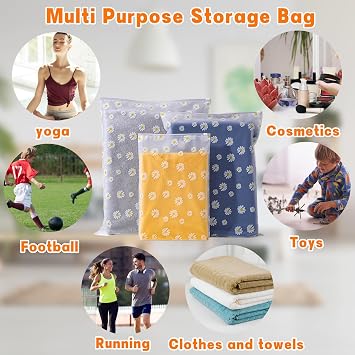 30Pcs Large ZipLock Bags for Clothes, Plastic Clothes Storage Bags, 3 Sizes