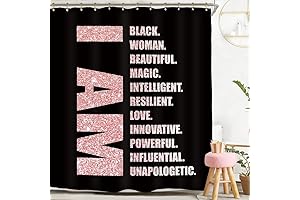 Black History Motivational Shower Curtain by Miyotaa
