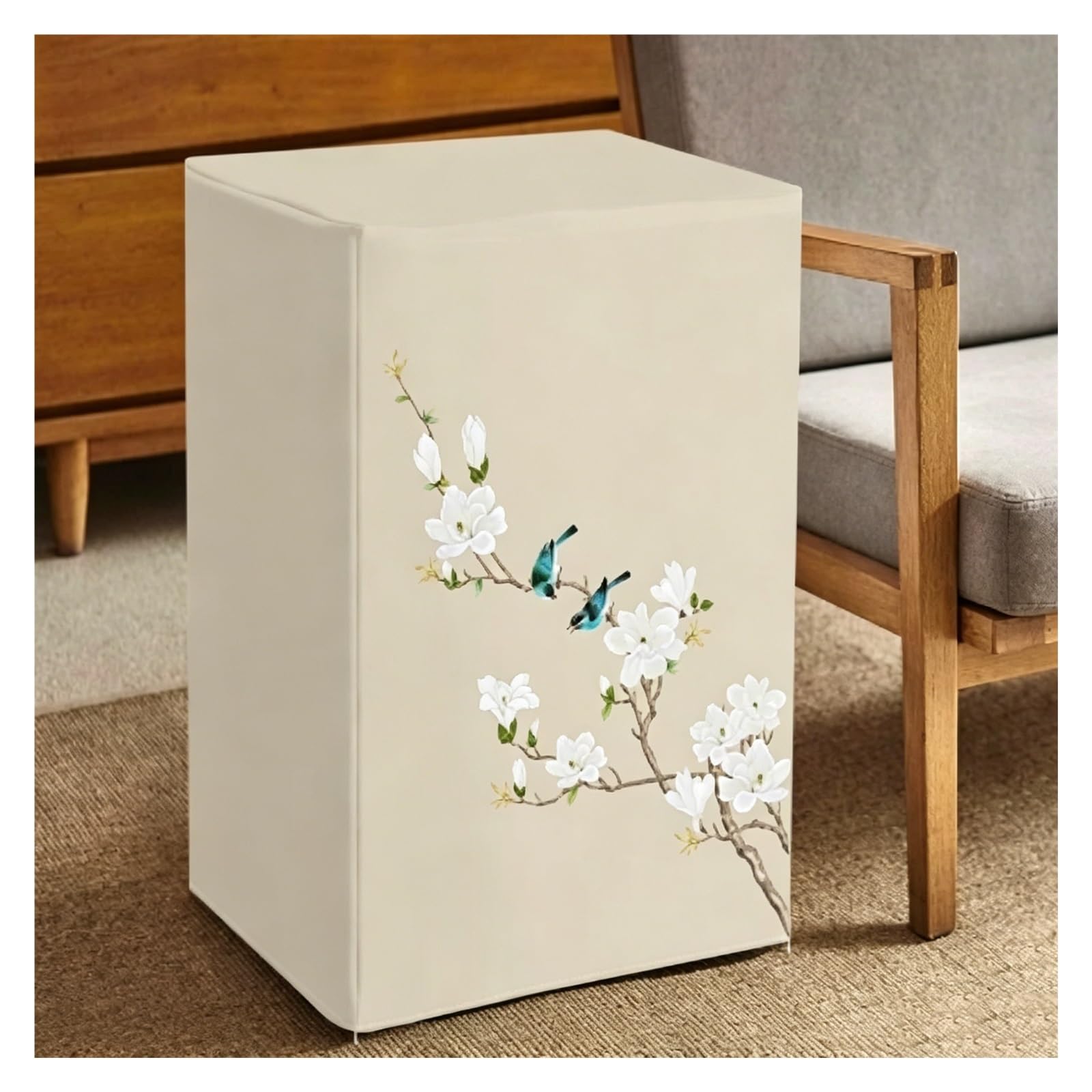 CHZDPP Custom Safe Covers Disguise for Bedroom/Study/RV, Full-Coverage Wine Refrigerator Cover with Front Opening, Washable Security Safe Cover(B,60x45x100cm/24x18x39in)