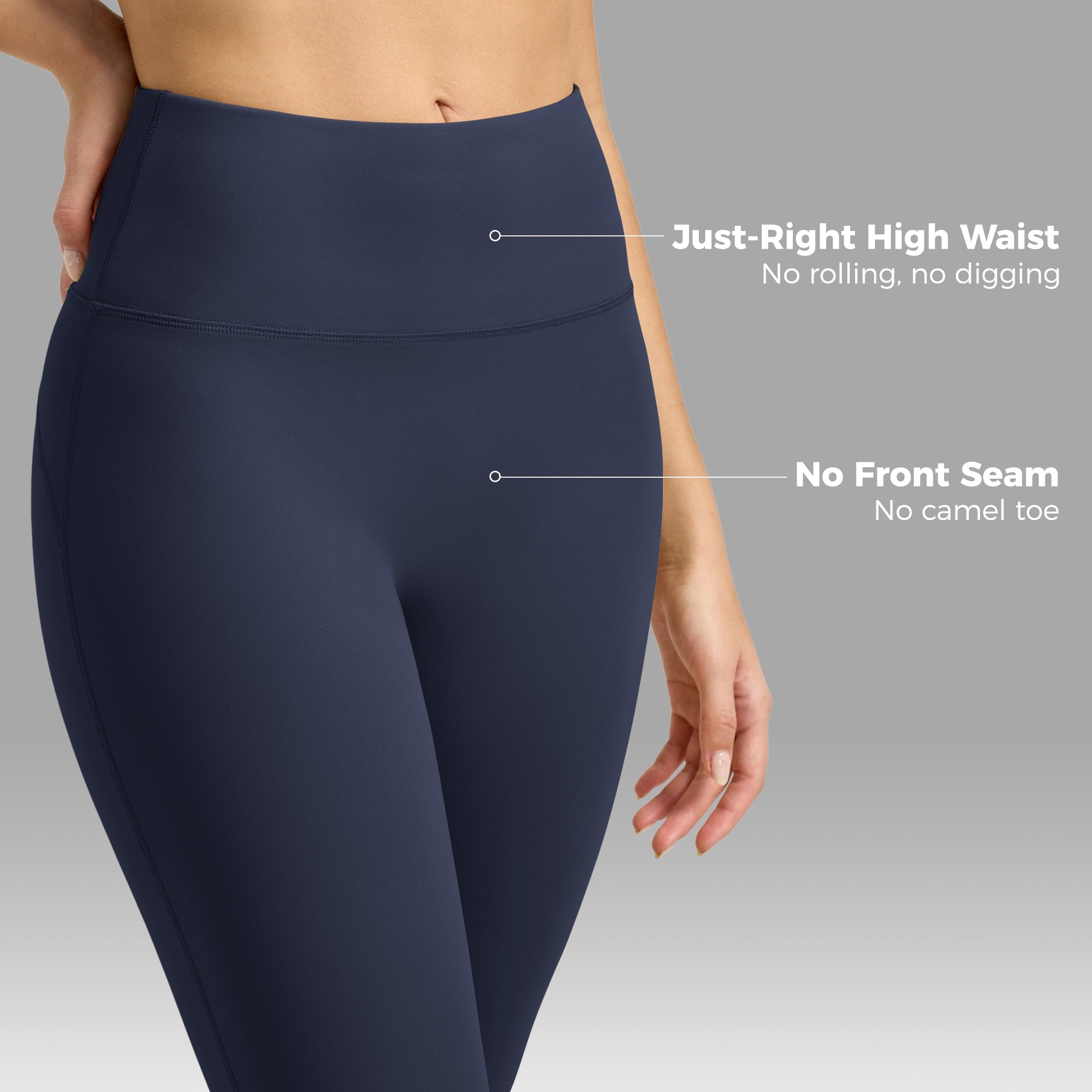 Willit Butterflux - Pantalones de yoga para mujer, leggings de entrenamiento acampanados para mujer, control de abdomen, cintura alta, leggings de yoga acampanados, 29 pulgadas, 31 pulgadas, 33