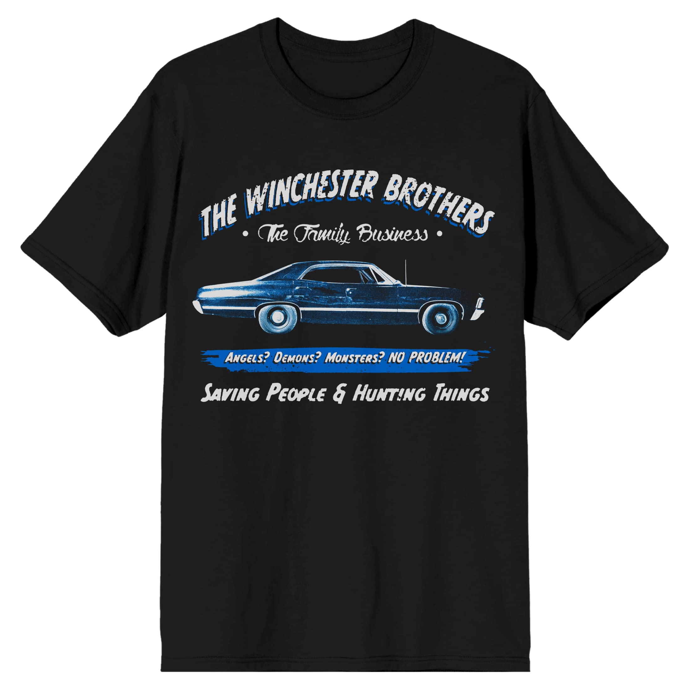BioworldSupernatural Winchester Brothers Family Business Men's Black T-Shirt