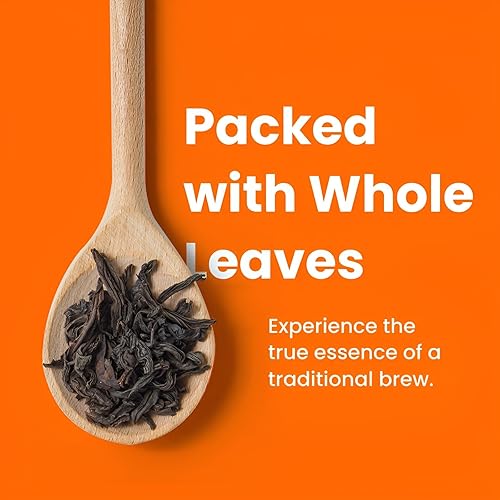 Vista 90 de Teaniru, Paquete surtido de muestras de té, 8 sabores exóticos de bienestar, envueltos individualmente en bolsas de té piramidales, ingredientes