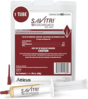 Atticus Savitri Cockroach Gel Bait (1 Tube) - Ready to Use Roach Control for Indoor and Outdoors - Indoxacarb