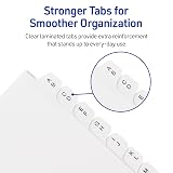 Avery® A-Z Mini Dividers, 12-Tab, 5.5" x 8.5", White, 1 Set – view 3