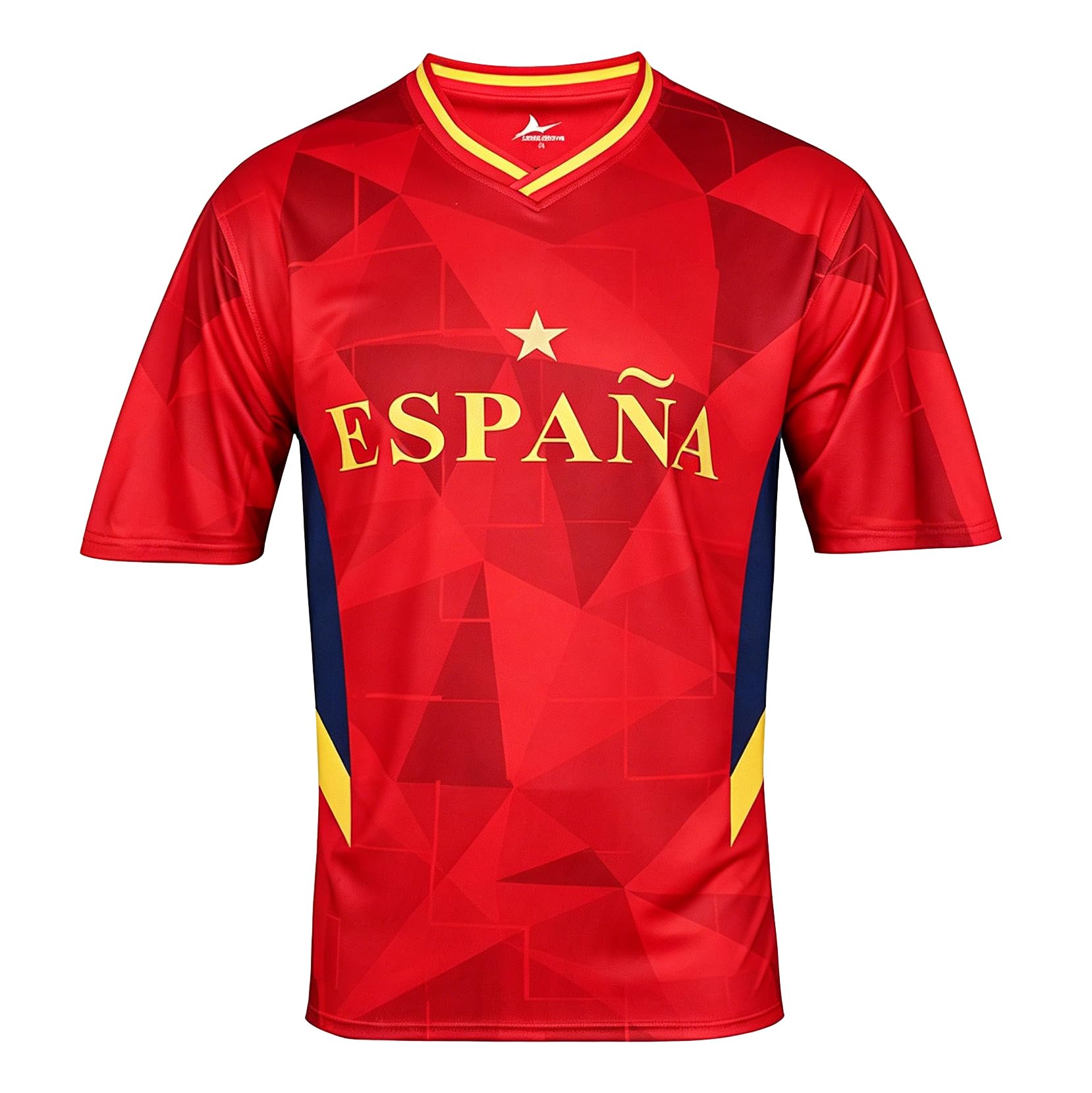 2026 Football Cup T Shirts Soccer Fans 48 National Teams Sport Casual National Flag Printing Short Sleeve Mens Womens Training Stretch Breathable Quick Dry Tee Shirt Spain S — image 1