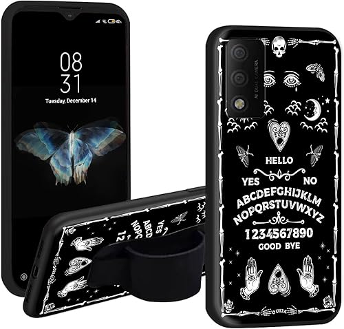 Funda para Alcatel TCL 30 T T603DL con soporte para el dedo para teléfono, correa elástica para la mano, funda de agarre con soporte a prueba de