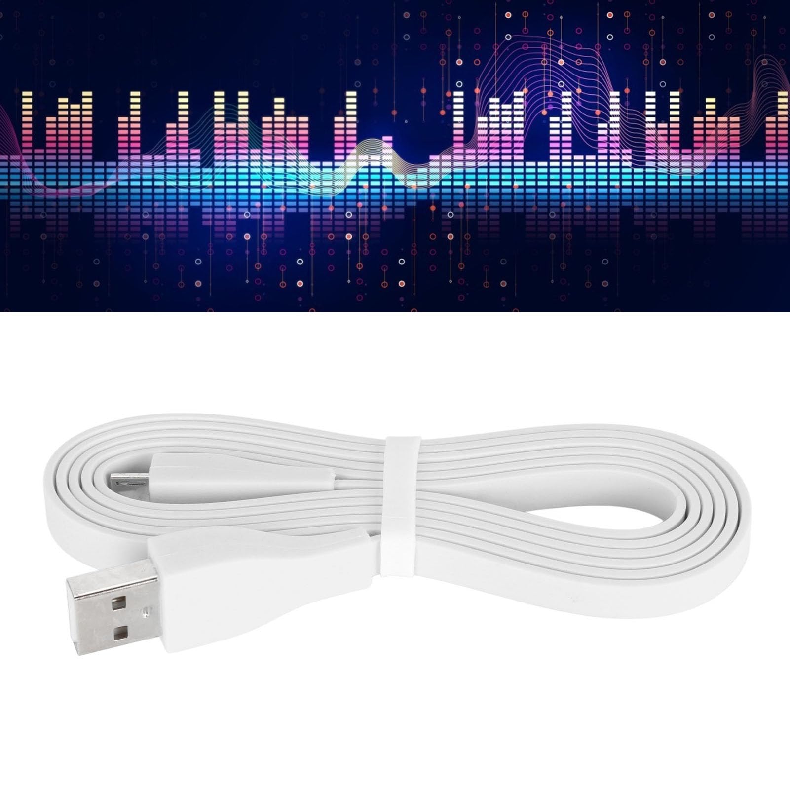 Zosvoses UE Boom - Cavo di ricarica compatibile con Ultimate Ears Wonderboom 3, UE Boom 3, UE Megaboom 3, UE ROLL, UE MEGABLAST, cavo di ricarica micro USB, colore: Bianco