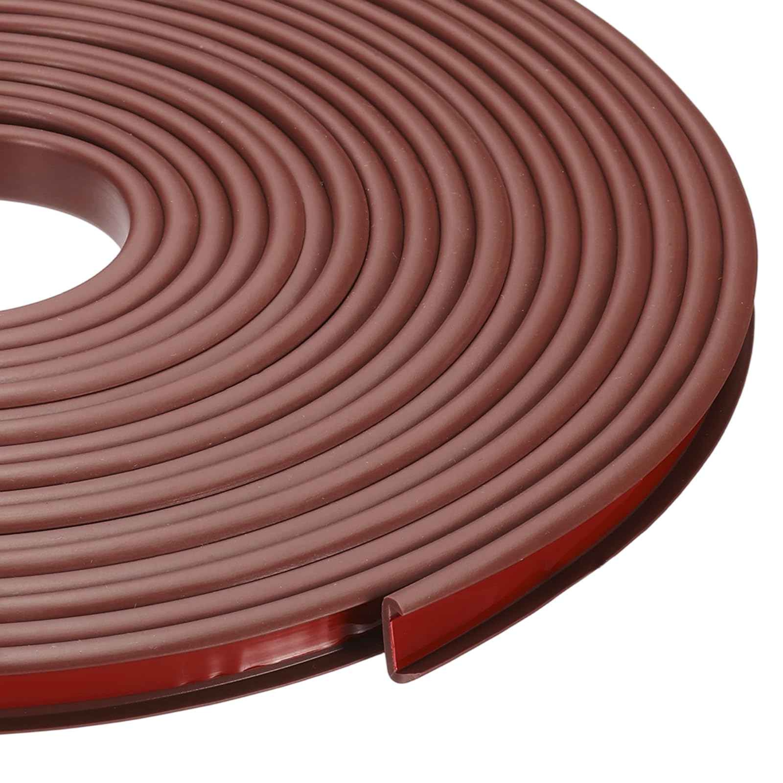 sourcing map 24.9 ft U-Shape Edge Banding, Fit 3/8 Inch Adhesive TPE Flexible Furniture Edge Protector for Cabinets, Countertop, Shelves, Table, Woods, Red