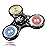 ATESSON Metal Fidget Spinner Toys for Adults Kids ADHD Stress Anxiety Relief Fidget Toys for Kids 8-12 with High-Speed Stainless Steel Bearing Light Up Silent Fidget Spinners with Fluorescent