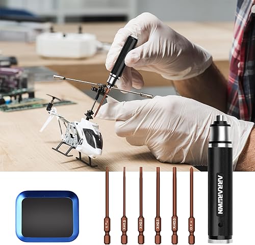 Miniatura 7 de Kit de herramientas de coche RC 4 en 1 juego de destornilladores hexagonales (0.059 in 0.079 in 0.098 in 0.118 in) con mango hueco, kit de