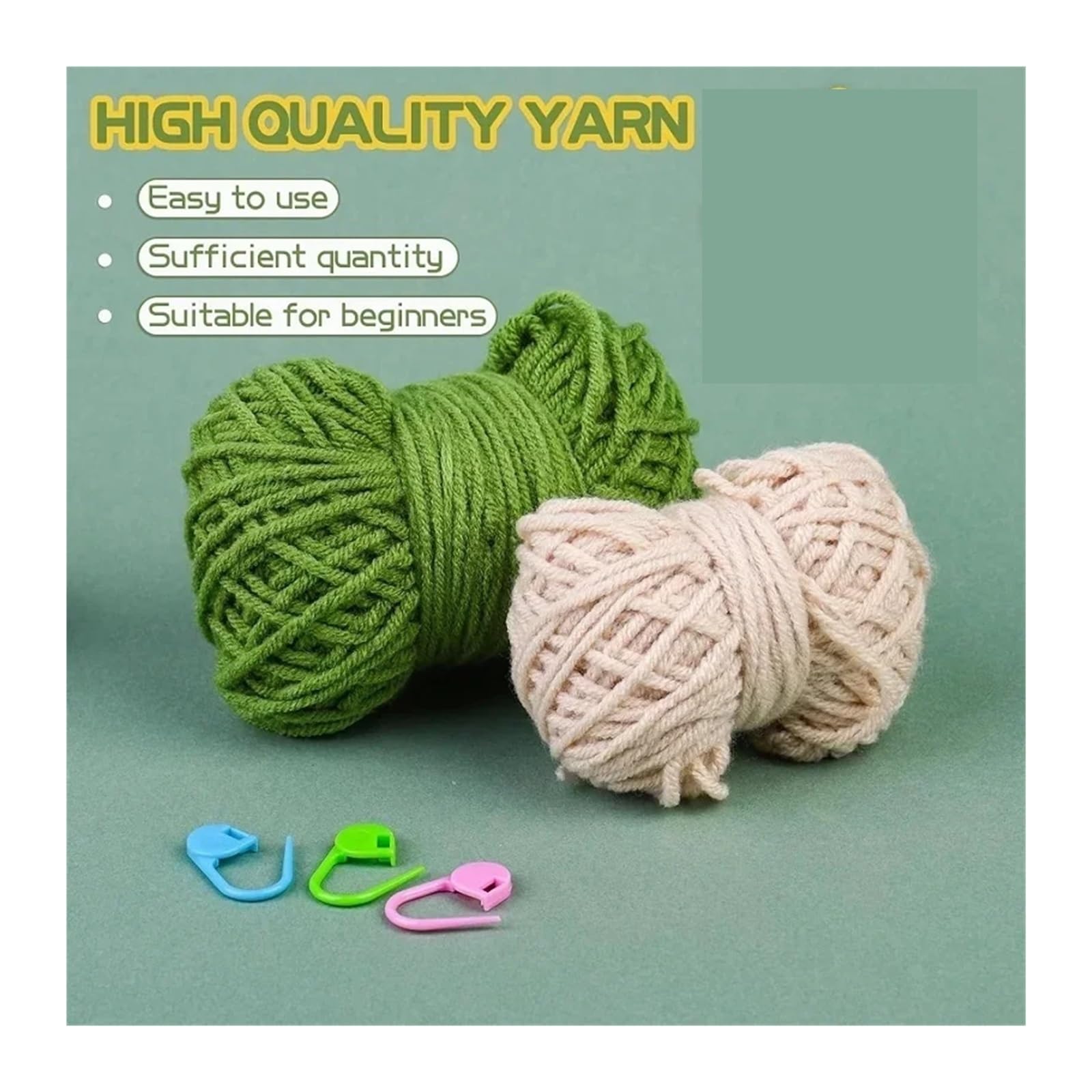 OPIGJUFD Kits de Ganchillo Kit de planta colgante crochet for principiantes con instrucciones, hilo algodón, agujas, ganchos y juego herramientas for tejer para Proyectos de Manualidades(Type2)