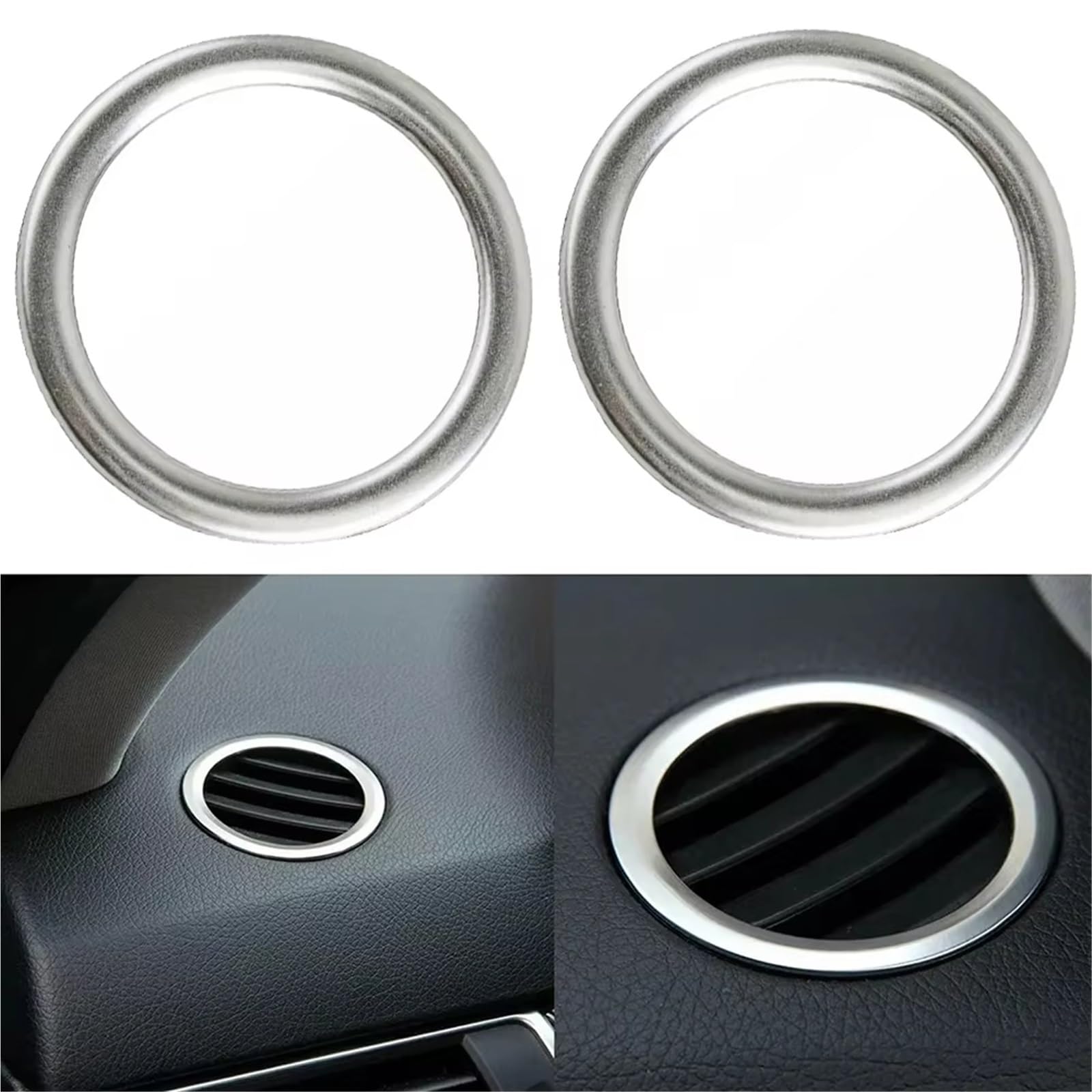Compatible Con Benz Para ML-Class W166 2012 2013 2014 2015 Cubierta Salida Ventilación Aire Para Tablero Automóvil Ajuste Anillo Acondicionamiento