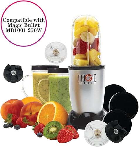 Miniatura 5 de Motor Blade Gear para Magic Bullet MTQY 2 Sets Blade Gear pieza de repuesto para Magic Bullet MB1001 250W