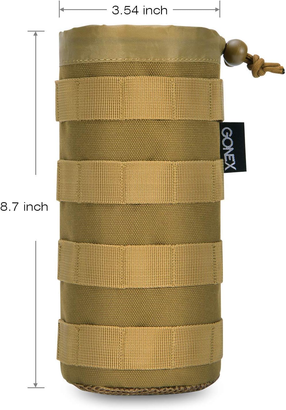 Gonex Tactical Military MOLLE Water Bottle Pouch Tan : Sports & Outdoors