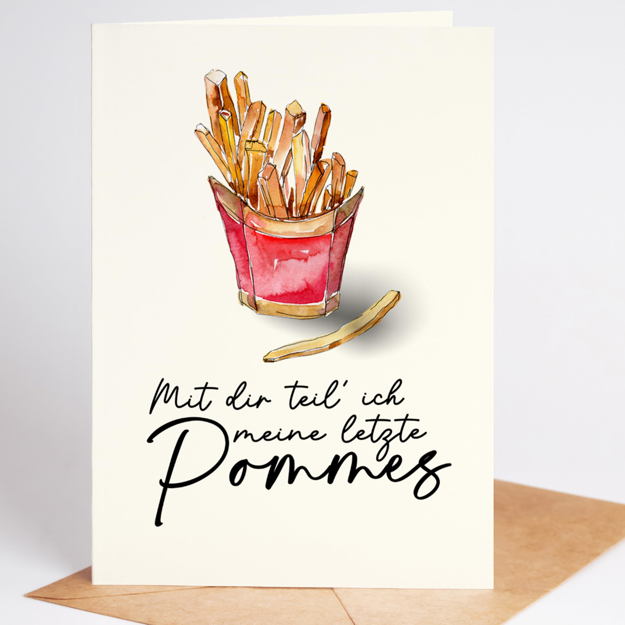 Lovely Cards - Pommes - Geburtstagskarte Freundin - Geschenk für eine Freundin - Karte Geburtstag Frau - Karte Freundschaft - Beste Freundin Karte - A6