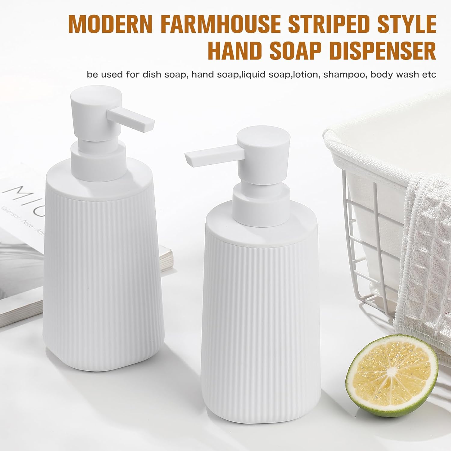 Dispensador Jabón De Manos Para Baño Moderno Y Elegante Negro