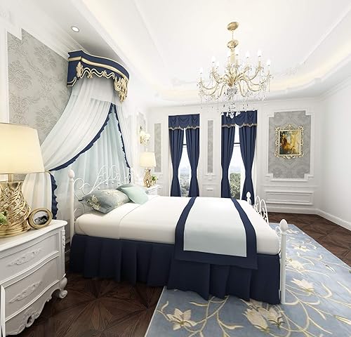 Miniatura 7 de NACHTIMOOR - Base de cama metálica tamaño Queen con cabecera y estribo, estilo vintage victoriano, no necesita somier, con almacenamiento debajo