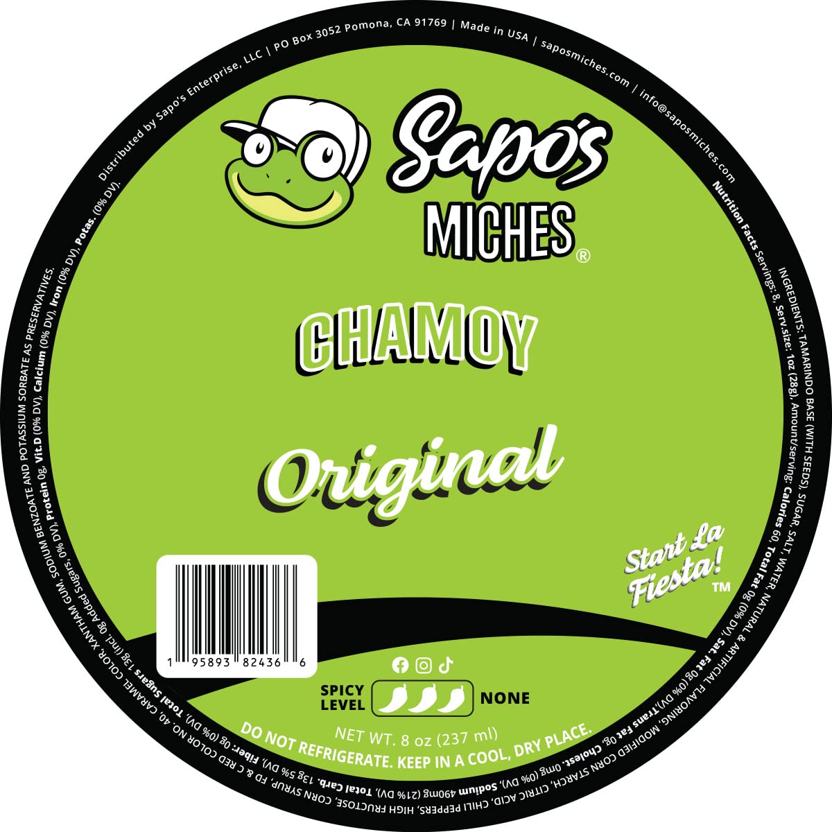 Sponsored Ad - Sapo's Miches Chamoy Rim Dip - Tamarind Candy Sauce for Drinks, Micheladas & Cocktails, 8 oz (Original)