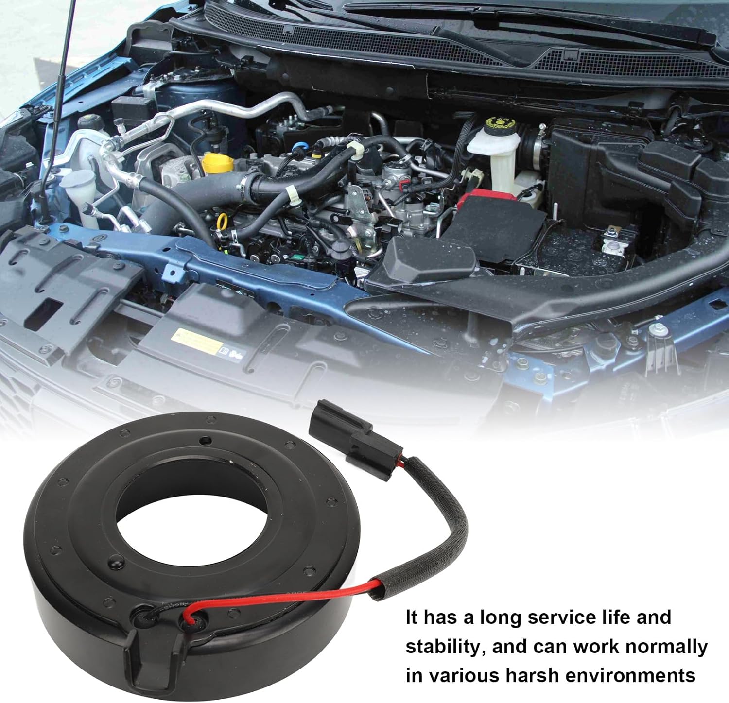 Air Conditioning Compressor Coil 2 Pins Rugged Reliable Heat AC Compressor Clutch Coil For X Trail Qashqai 2.0