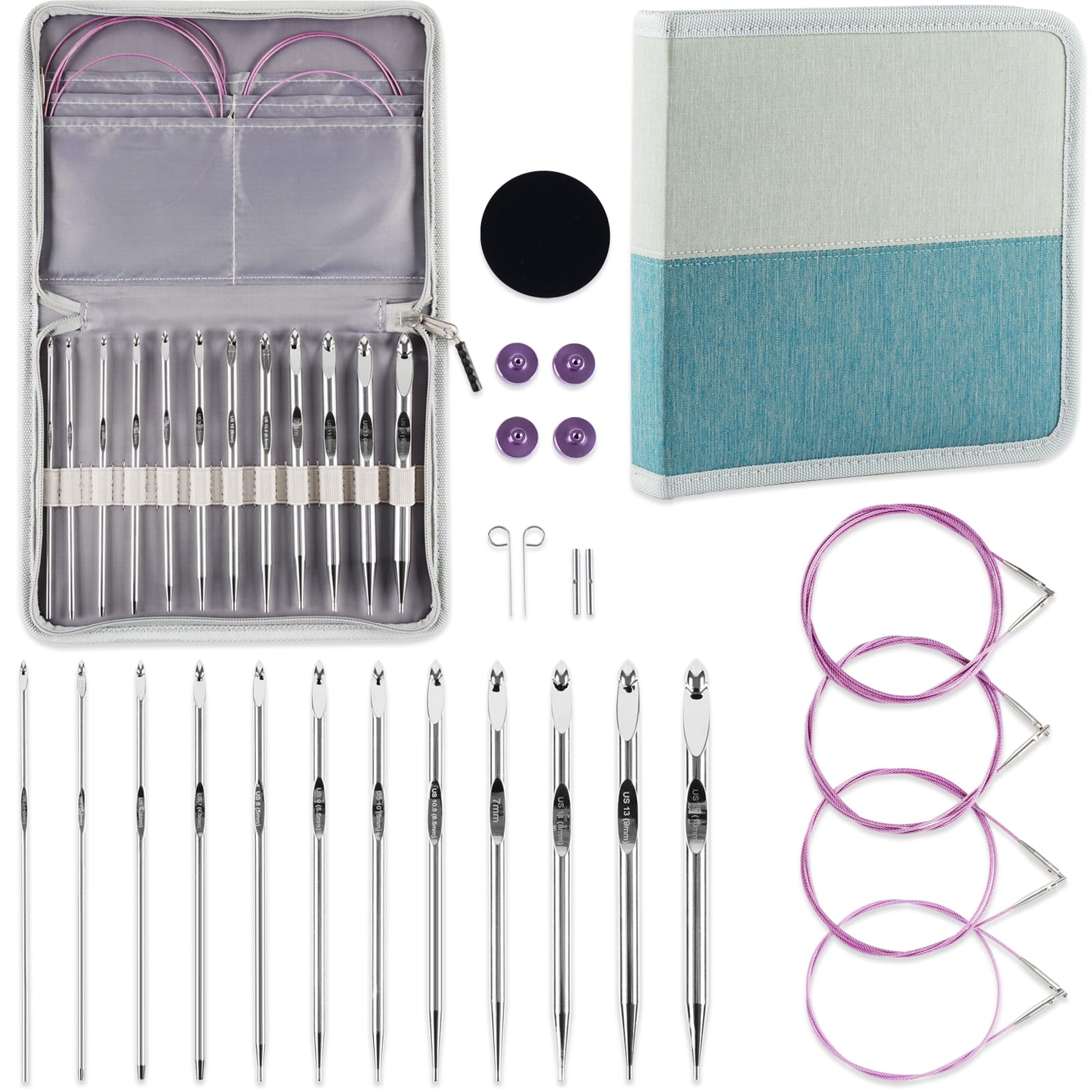 緊縛用麻縄　蜜蝋鞣し　紫色6mm×8M 6本セット　煮鞣し Amazon.com: Svartur Tunisian Crochet Hooks Set with Cable, Afghan