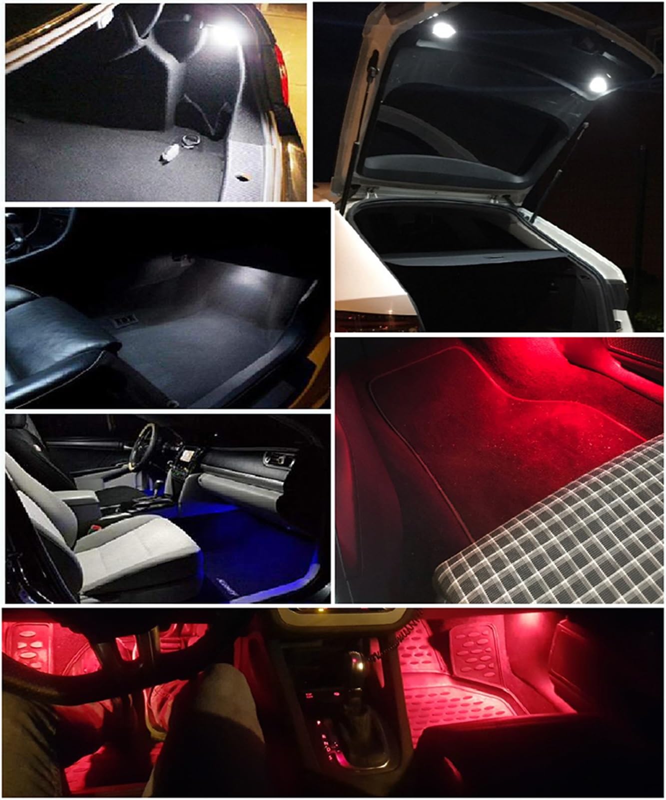 2 szt. Dzięki uprzejmości LED oświetlenie bagażnika Golvebox lampki na drzwi samochodu, dla Porsche, 987 997 911 958 Boxster Cayman, dla Carrera, Turbo, dla CAYENNE, Oświetlenie LED na nogi(RGB