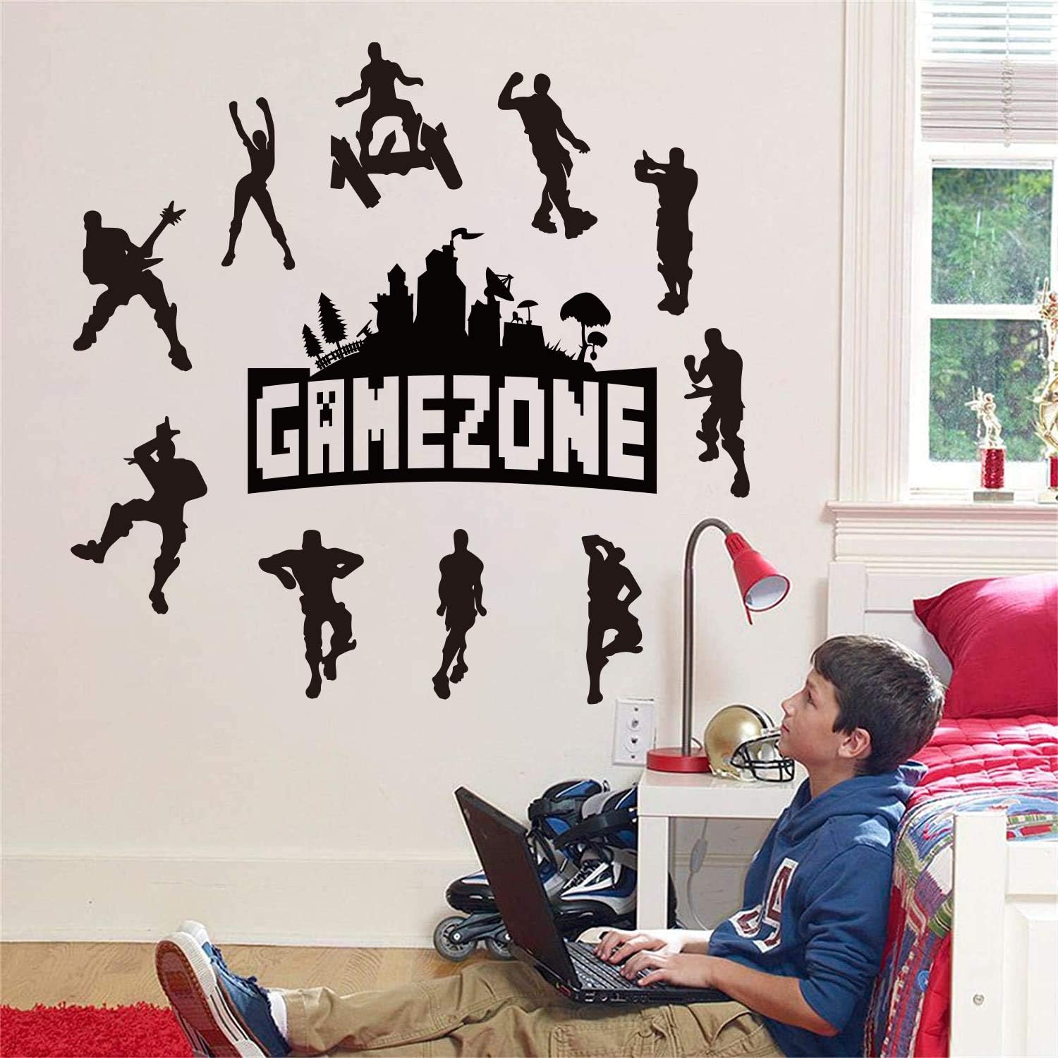 YCVBCY 3 Autocollants Muraux 3D Gamer Enfant – Stickers Chambre Garçon Gamer Ultra Réalistes !
