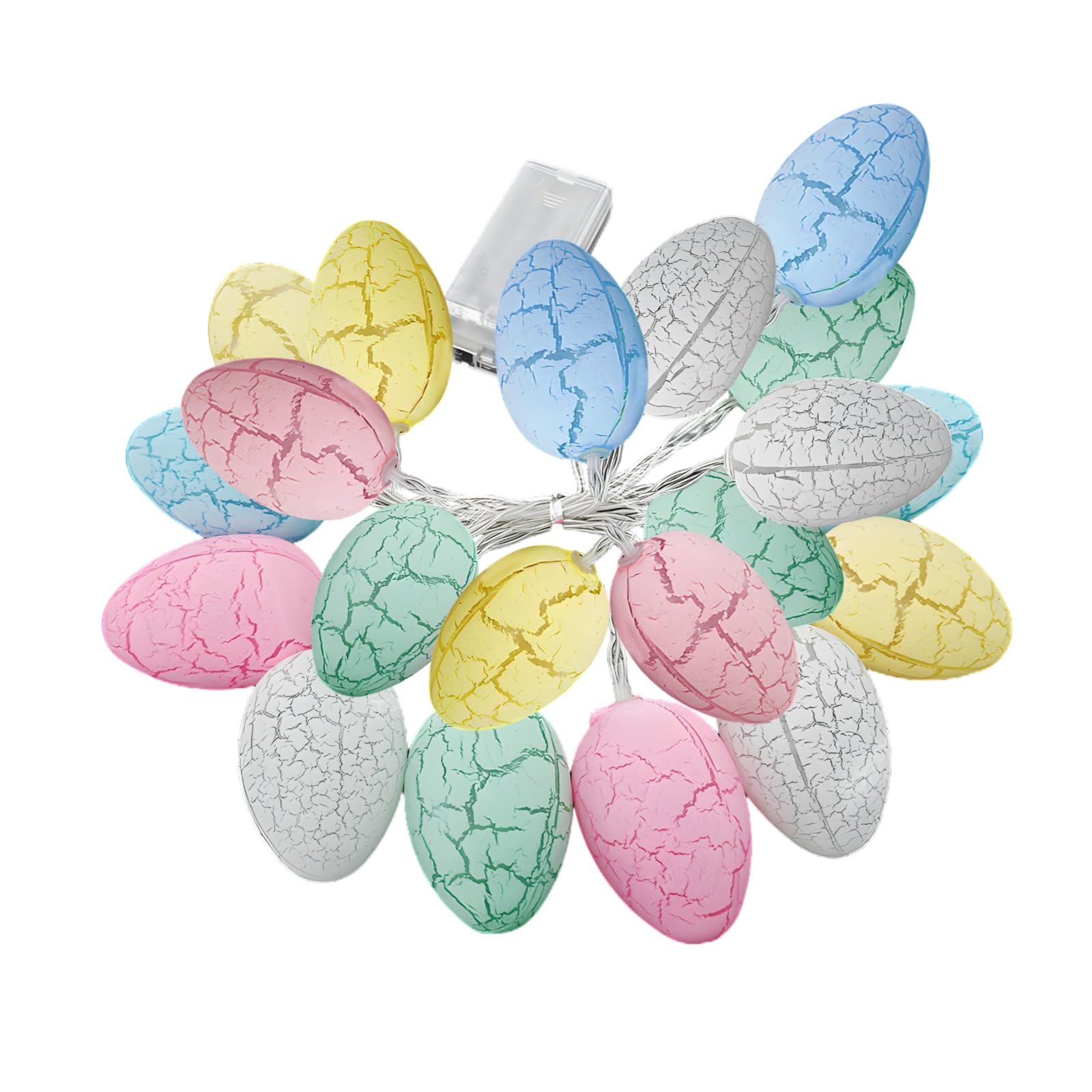 Guirlande Lumineuse De Décoration De Pâques 220 Cm, 20 Lumières De