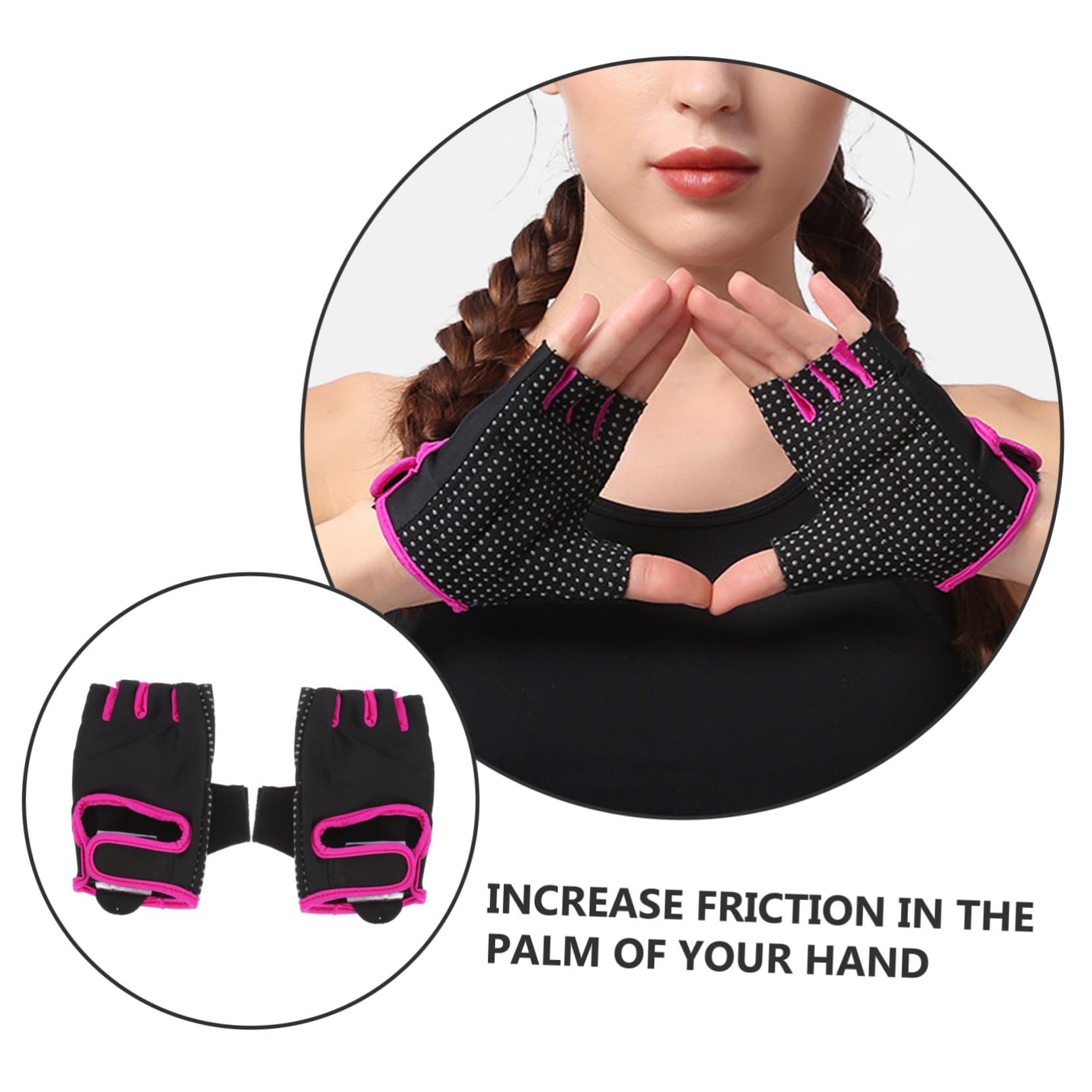 BESPORTBLE Guanto Sportivo Supporto Per Il Palmo Protezione Guanti Pull Up Guanti Powerlifting Guanti Da Allenamento Per Palestra Guanti Con Manubri Guanto Yoga Guanti Per Sollevamento Pesi
