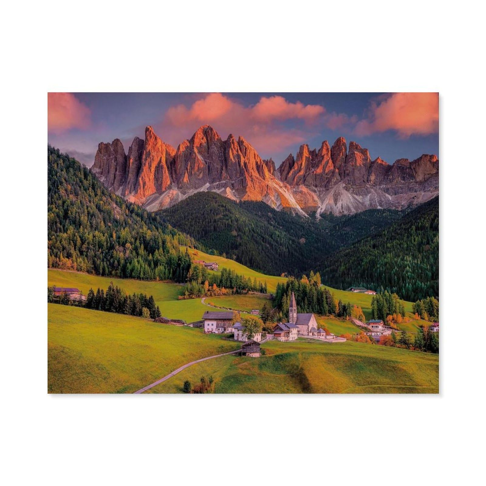 Paint by Numbers for Adults，Magical Dolomites，DIY Oil Painting Kits for Adults Kids without Frame with Brushes and Acrylic Pigment Paint by Numbers Canvas Arts Crafts for Home Wall Decor(30x40cm）-C56