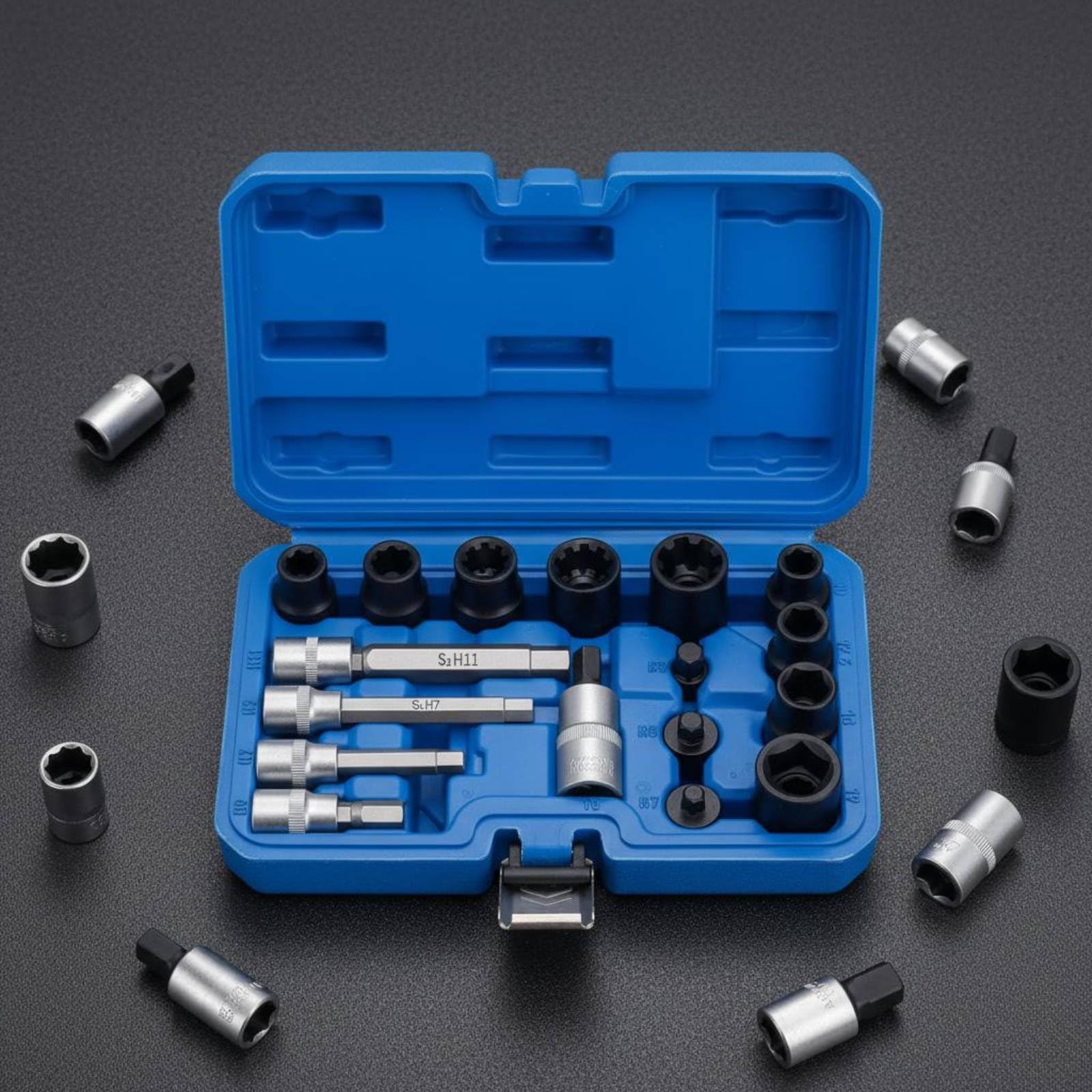 Harilla Automotive Brake Wrench Bremskolbenrücksteller Satz Bremssattelwerkzeug Bremsen Kolbenabziehwerkzeug Kolbenservice Werkzeug aus Chrommolybdänstahl mit