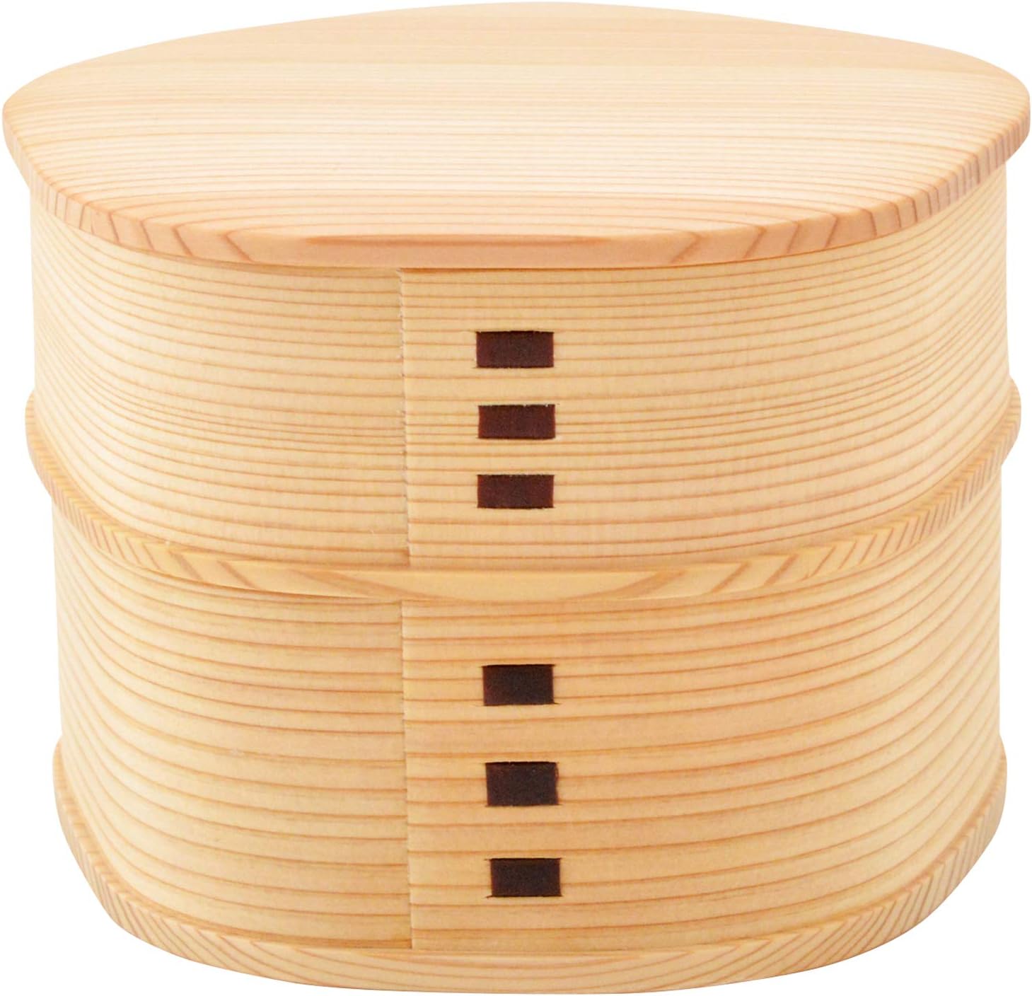 Akita Cedar 3740 Bentwappa Plum Flower Bento Box, Magewappa, Made in Japan