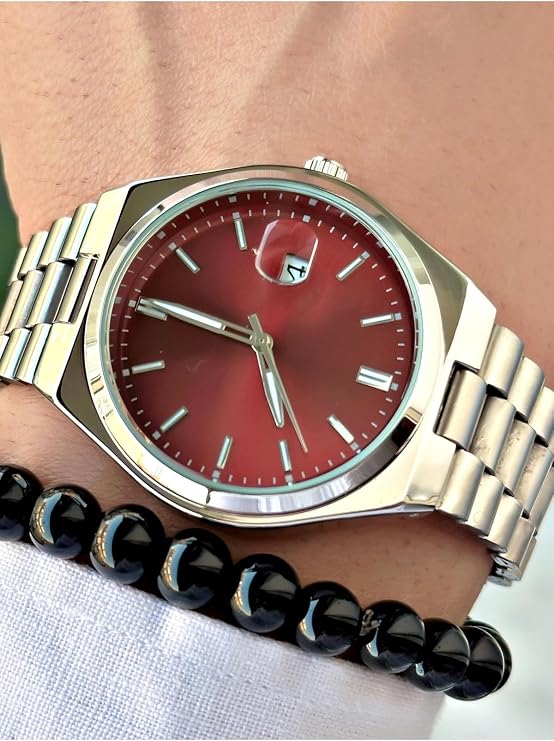 Premium Seri Özel Tasarım Lüks Seri Metal Kordon Classic Erkek Kol Saati-Bileklik Hediyeli