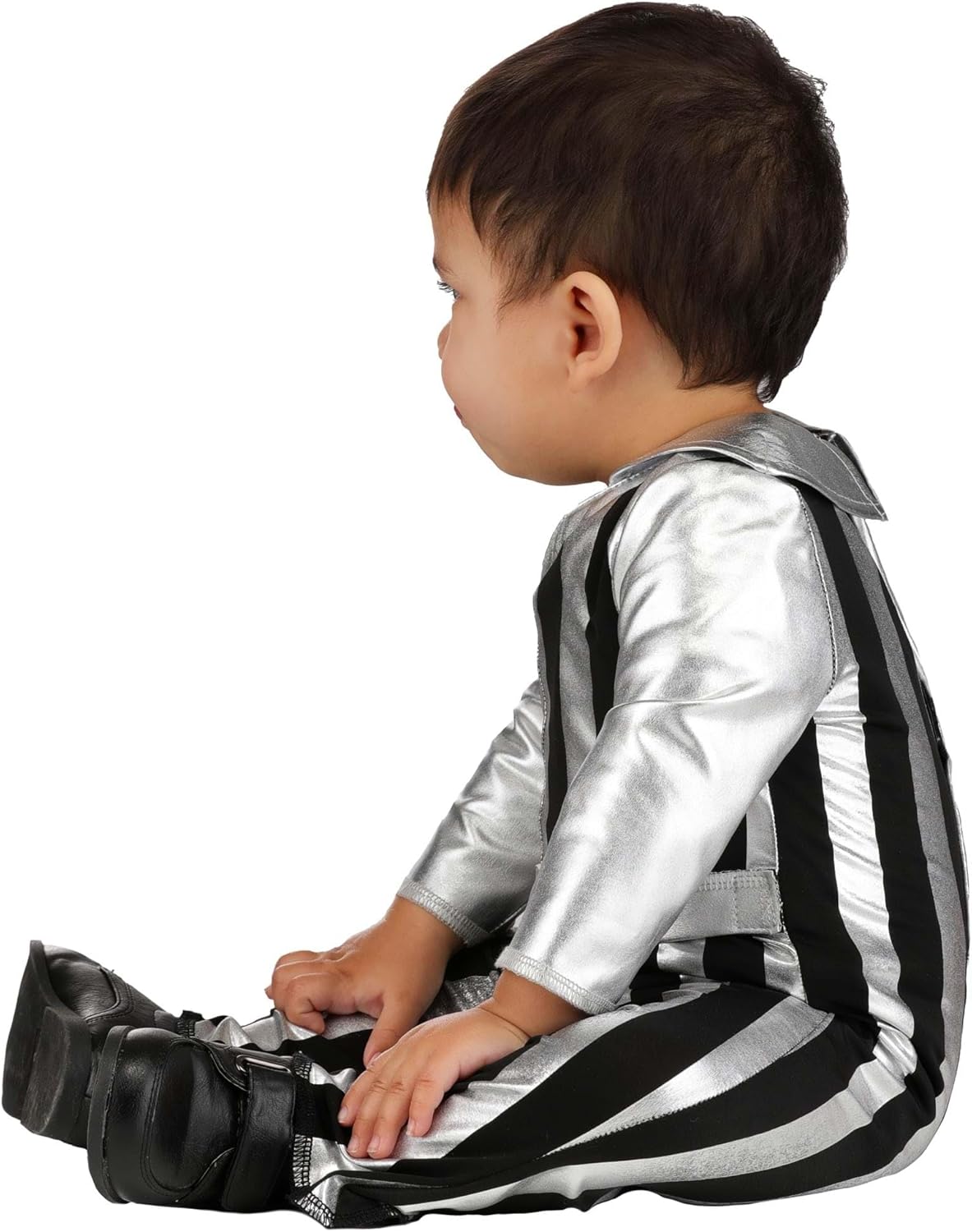 Fun Costumes Infant Sparkly Disco Costume | Baby Jumpsuit with Belt, Kids 70s Halloween Party Outfit for Babies, Toddlers