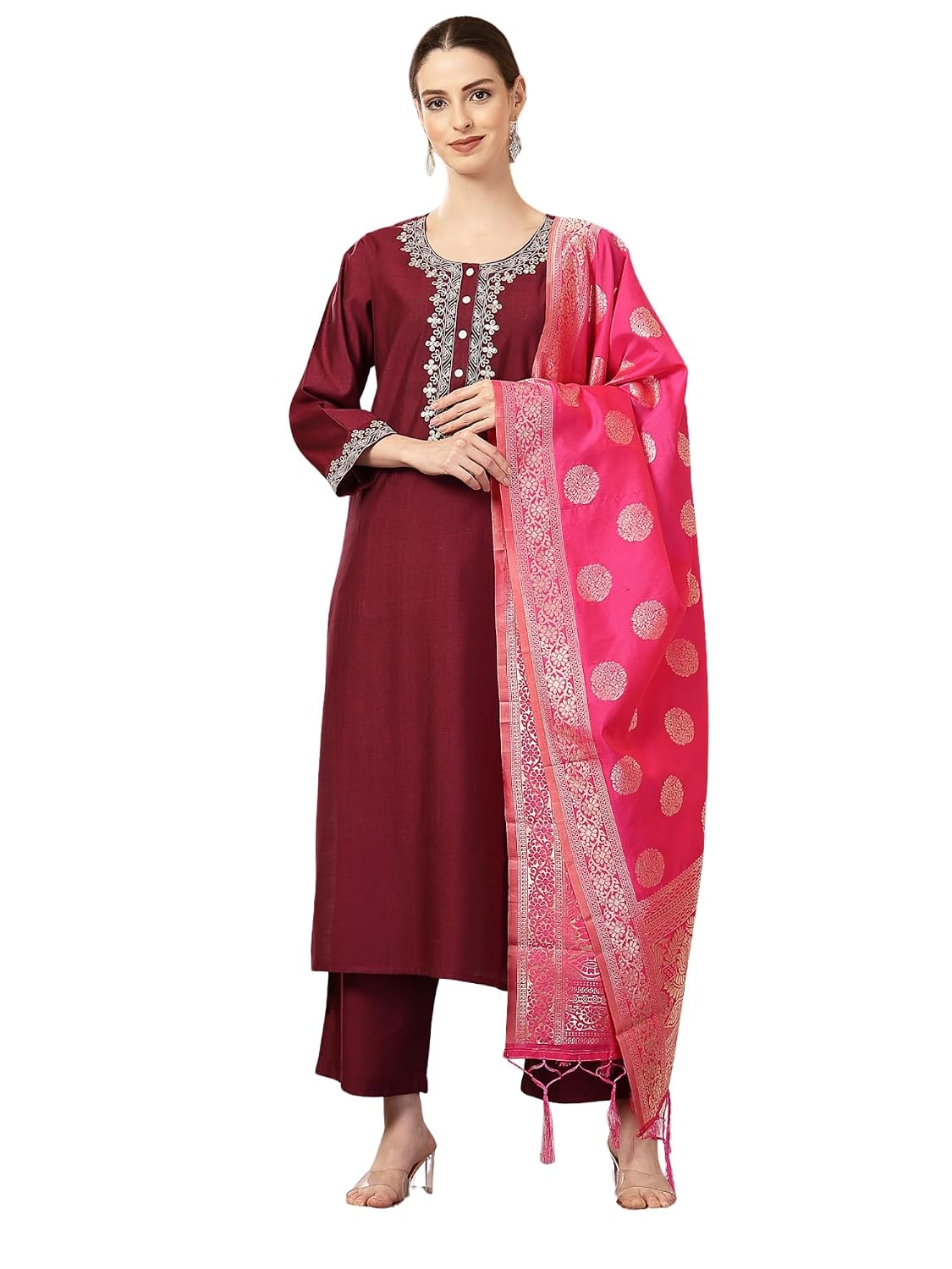 ZELENA Maternity Zipless Feeding Kurta Set | Effortless Comfort in Easy-Care Fabric for Every Stage of Motherhood | Pre & ...