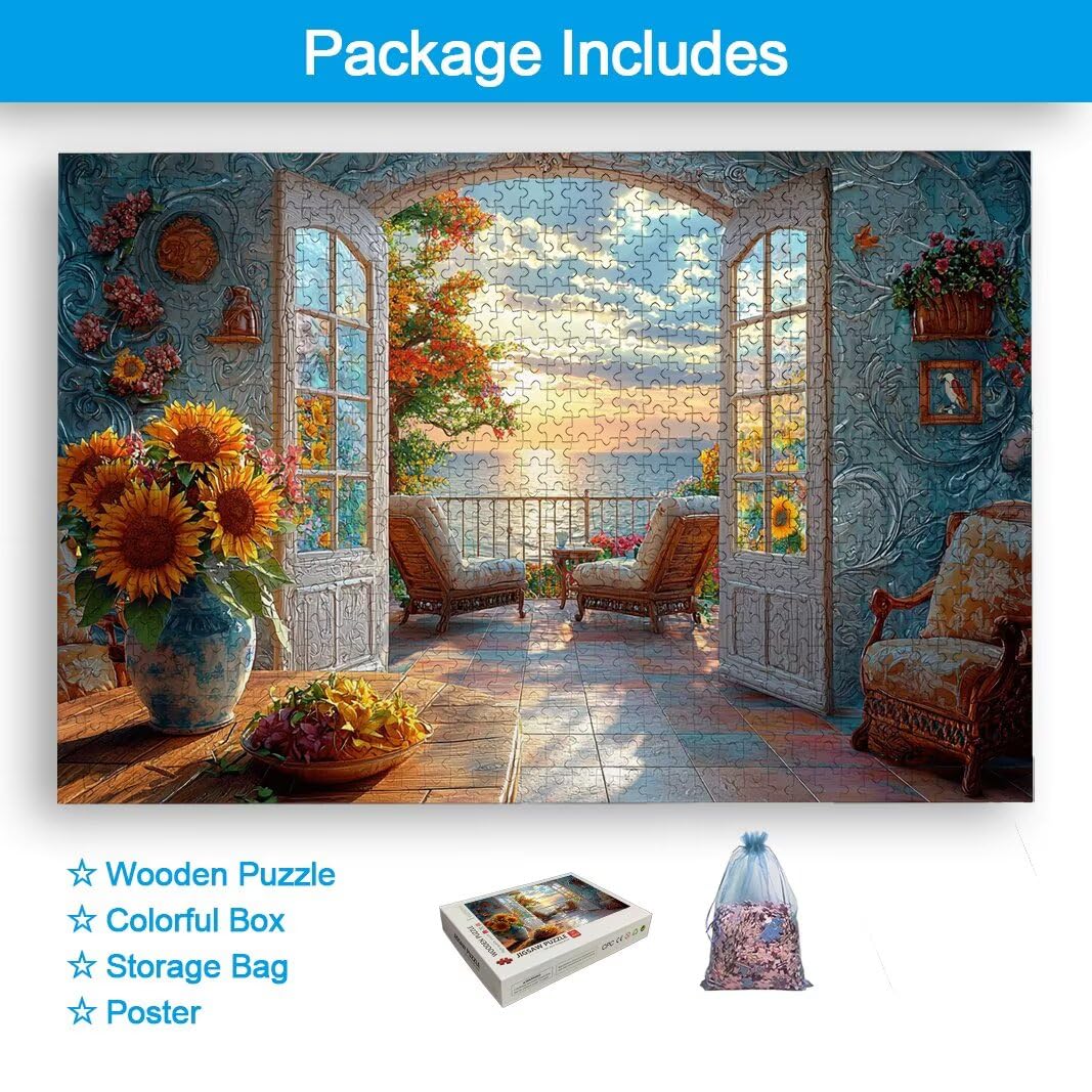 Puzzle 1000 Pezzi, Puzzle Italia in Legno per Adulti, Misura: 70x50cm -2310